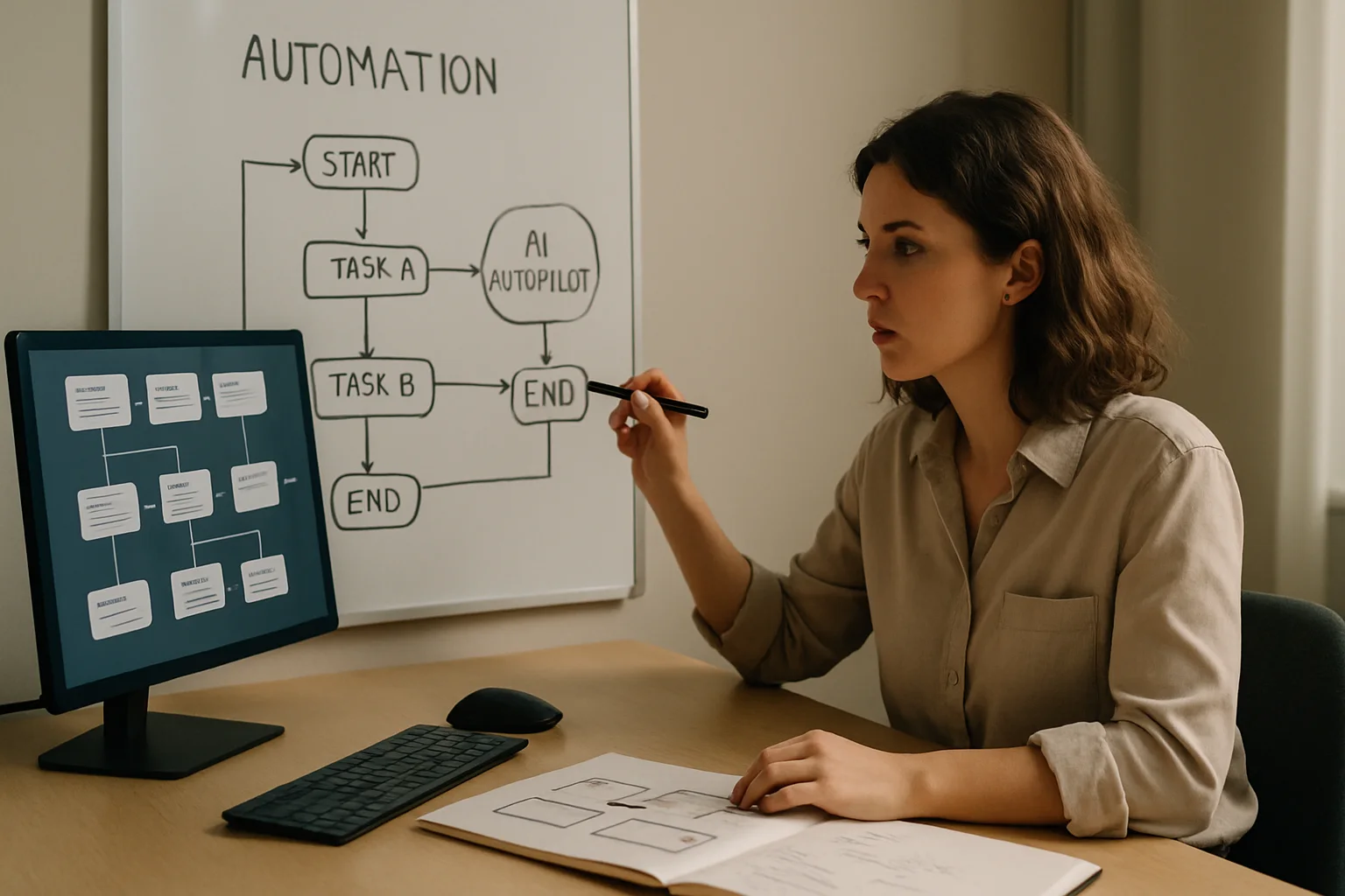 Illustratives Bild zu Autopilot V3 mit KI: wie wir Berraquero.com automatisieren, ohne der KI die Produktion zu überlassen