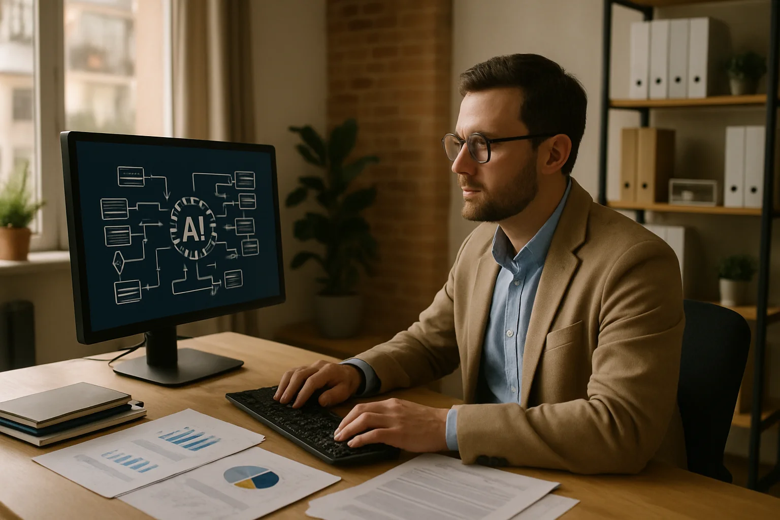 Imagen ilustrativa sobre Cómo usar IA para ordenar procedimientos internos sin convertirlo en burocracia