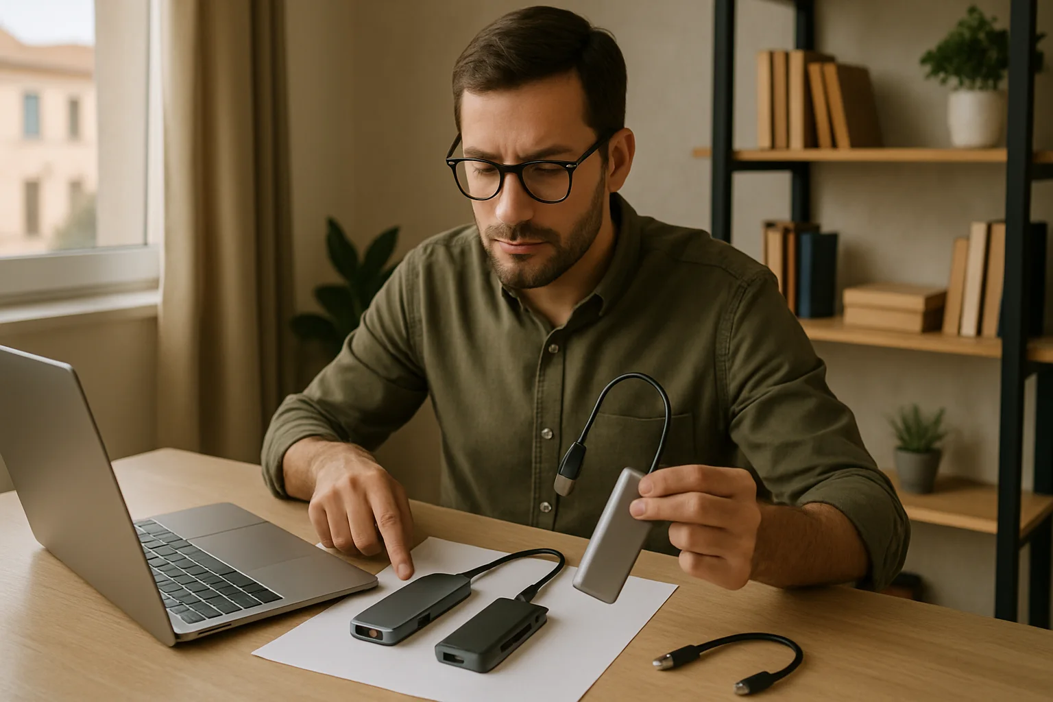 Imagen ilustrativa sobre Mejores hubs USB-C para trabajar: guía de compra honesta
