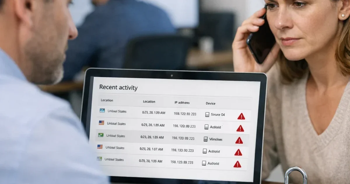 Cómo revisar accesos recientes en Microsoft y cortar intrusos