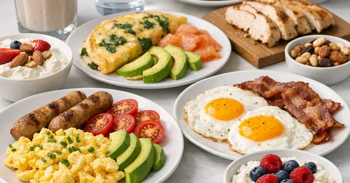 Desayunos altos en proteína (sin avena, sin dramas)