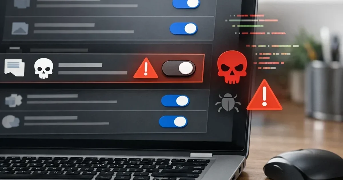 Extensiones peligrosas: cómo detectarlas y limpiarlas