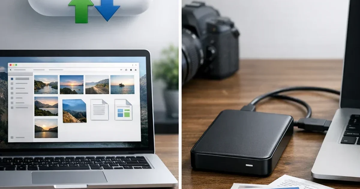 Nube vs disco externo: qué usar para tus fotos y documentos