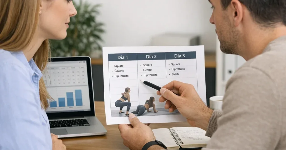 Rutina de glúteos 3 días: cómo repartir el trabajo sin destrozarte las piernas