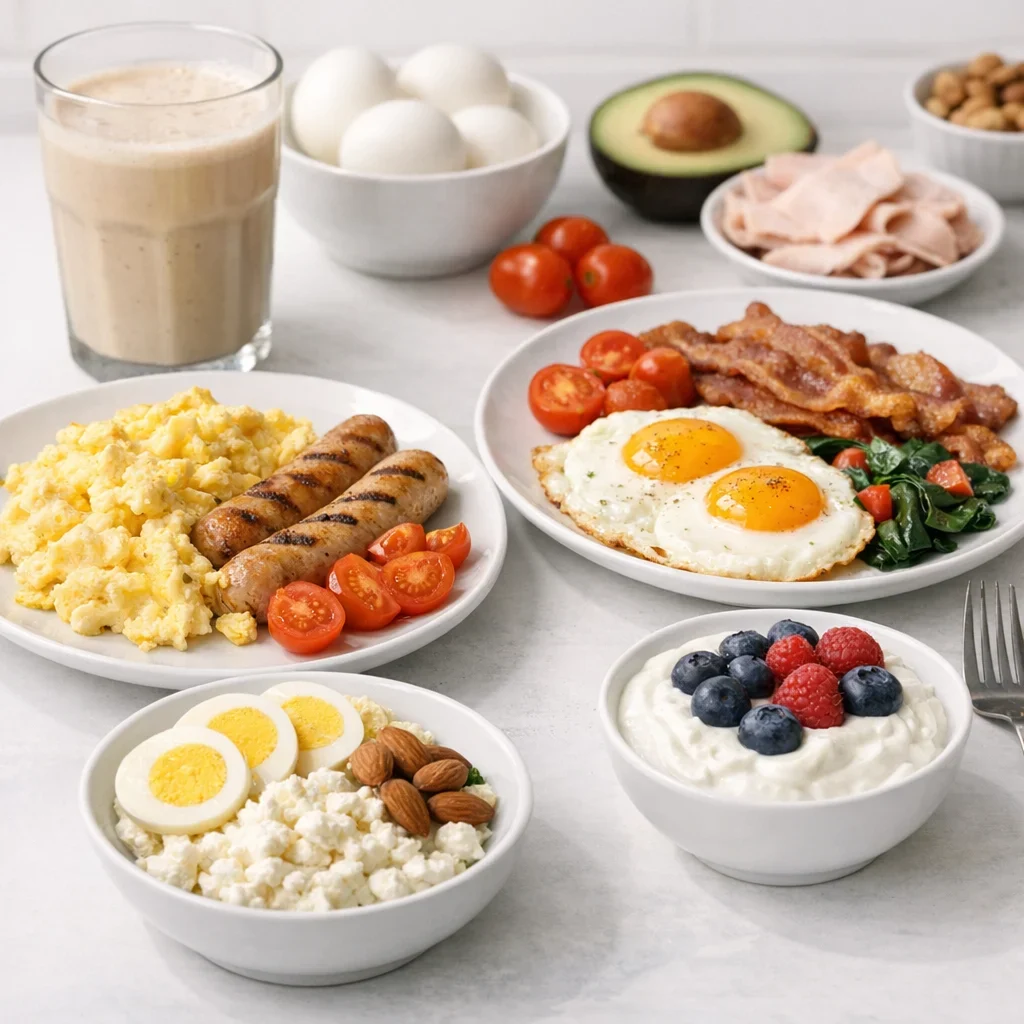 Desayunos altos en proteína (sin avena, sin dramas)