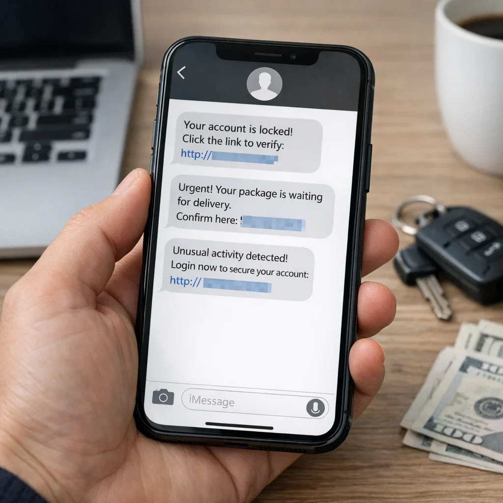 Estafas por SMS (smishing): cómo detectarlas en 10 segundos