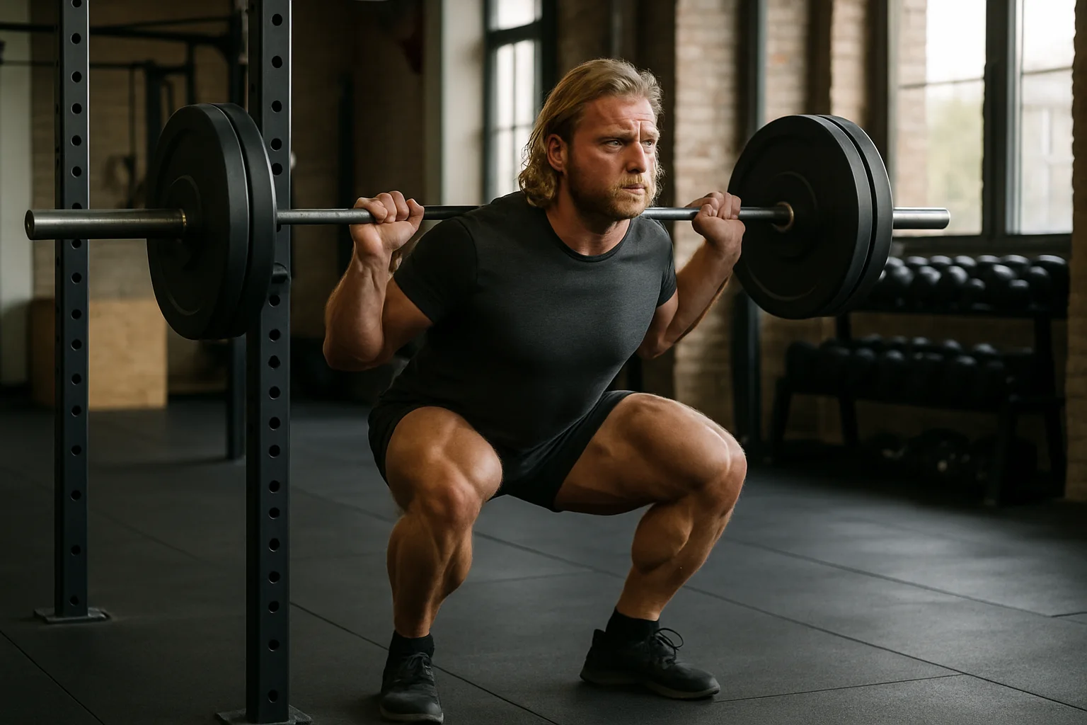 Beintraining im Stil von Tom Platz (Illustrationsbild 1, Stil Berraquero.com, ohne Text)