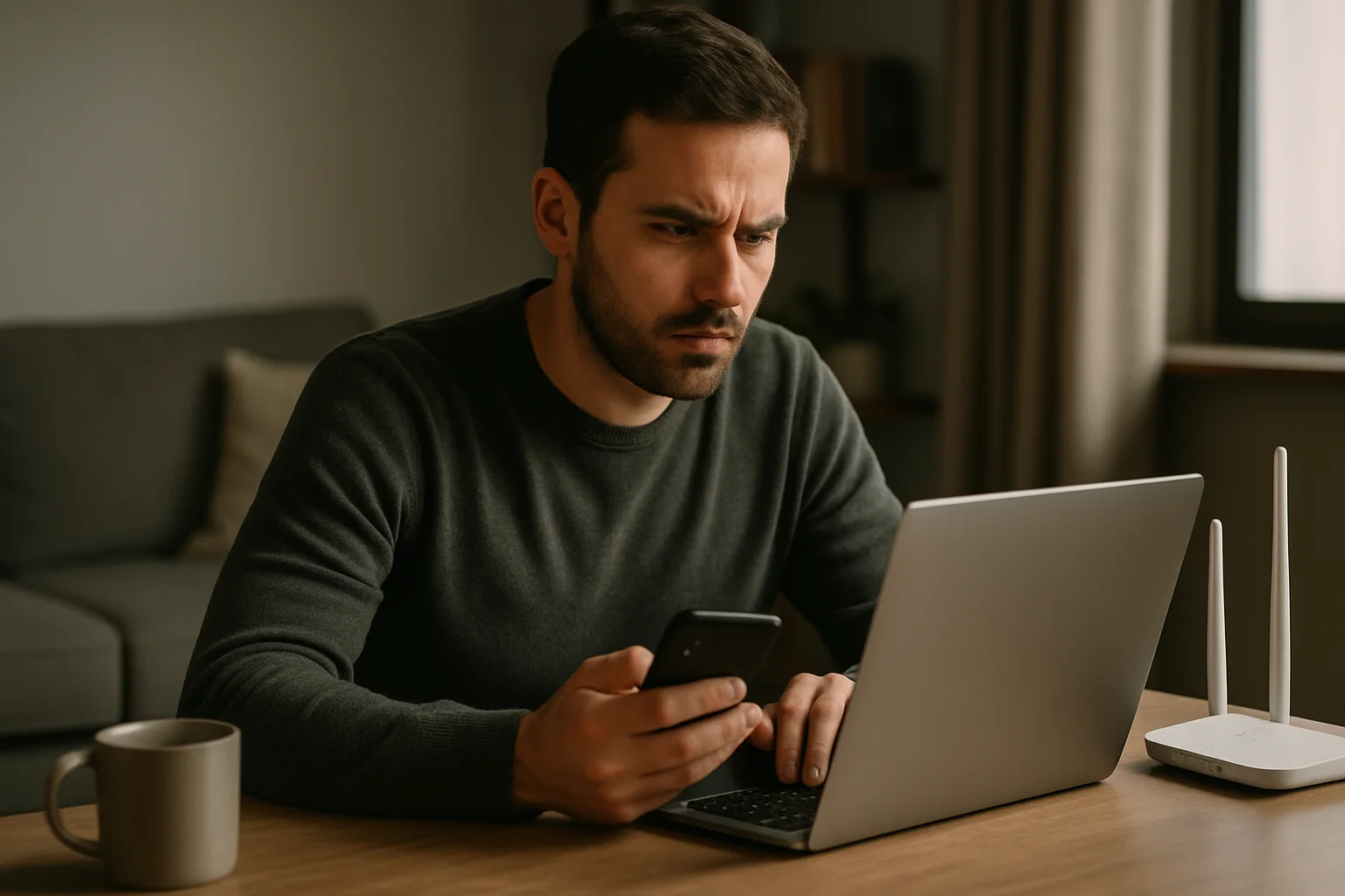 Praktischer Leitfaden zum Phishing bei spanischen Banken: So erkennen und stoppen Sie Betrug (Illustrationsbild 1, Stil Berraquero.com, ohne Text)