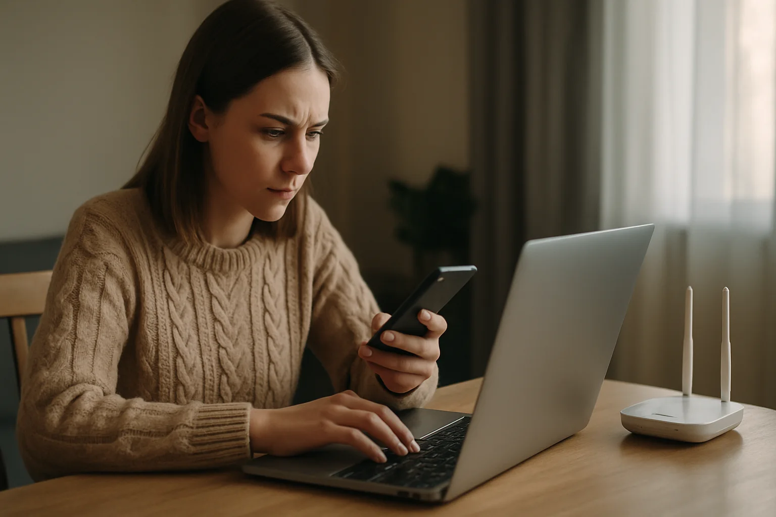Umfassender Leitfaden zu Online-Betrug: Prävention und Sensibilisierung in Deutschland (Illustrationsbild 1, Stil Berraquero.com, ohne Text)