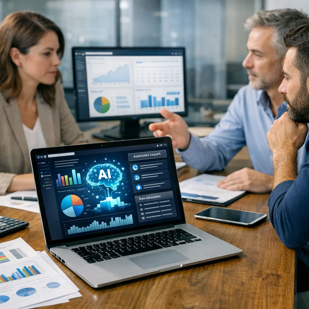 AI for automating weekly reports: role-based template
