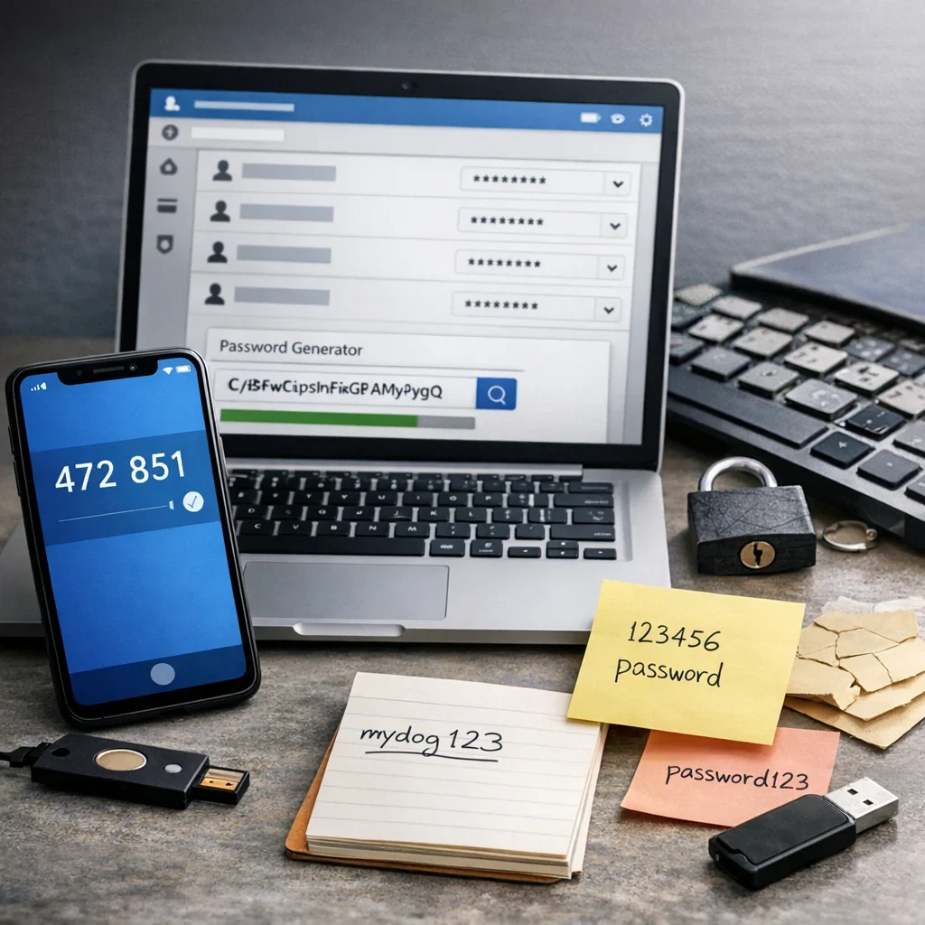 Passwords: Manager, 2FA, and What NOT to Do