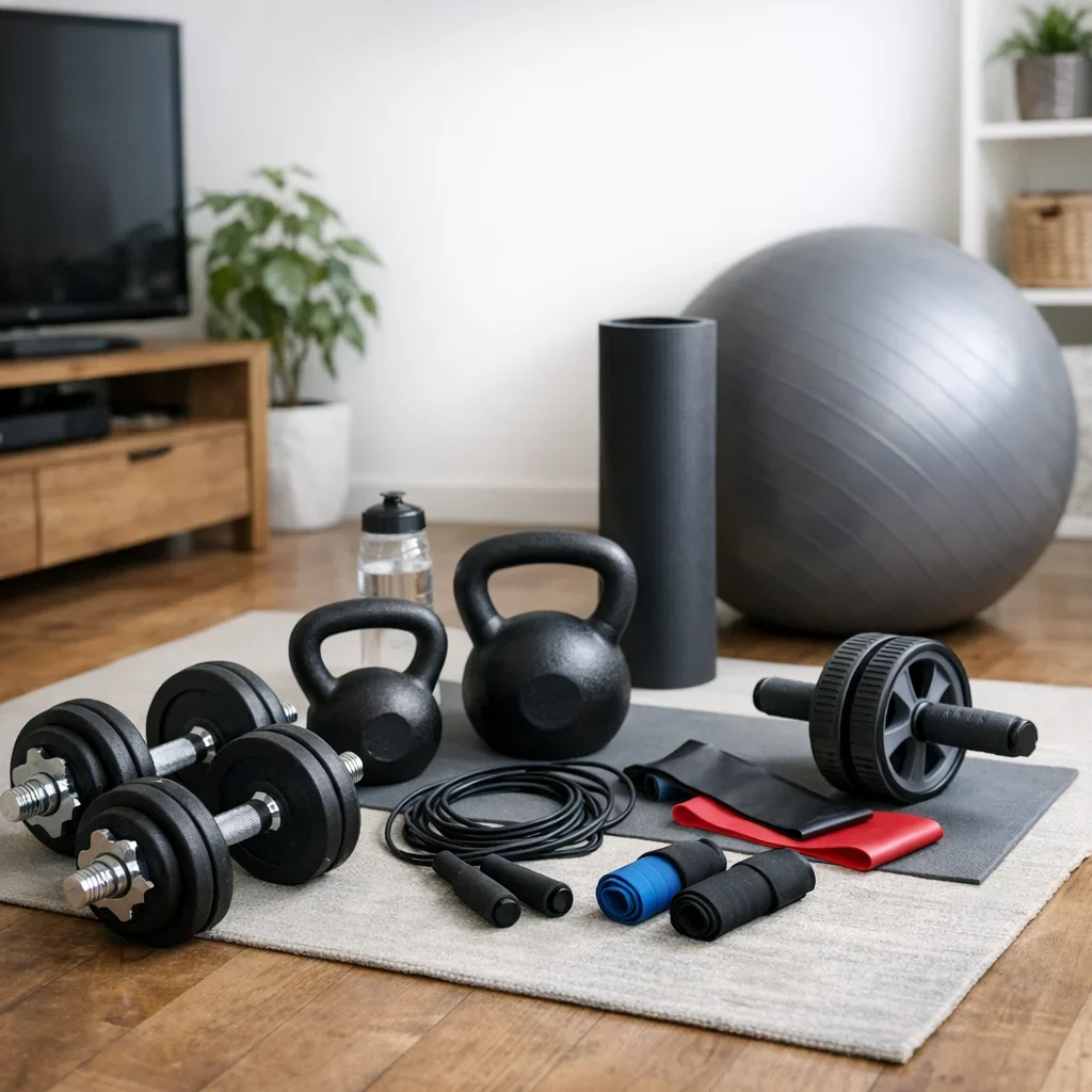 Home workout with essential equipment and low budget