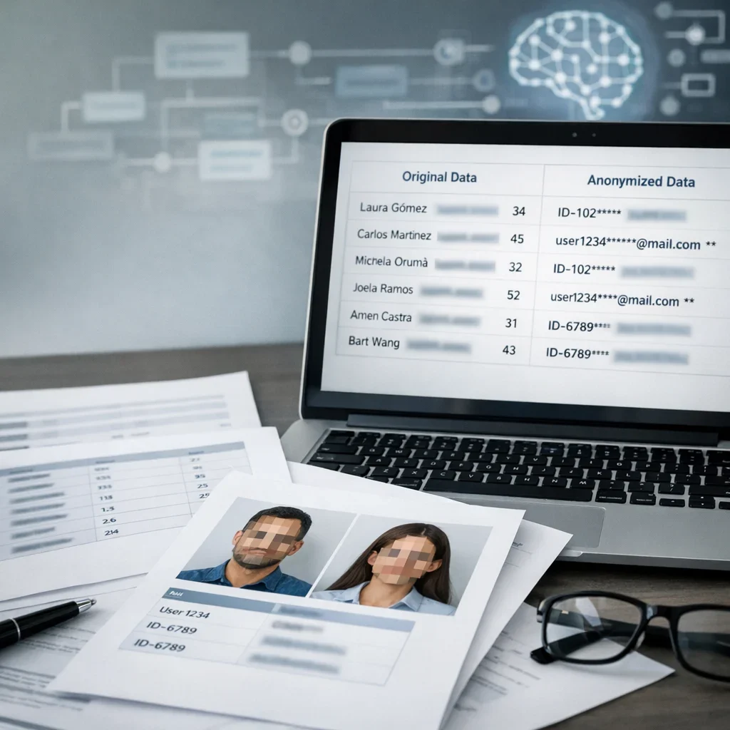 Cómo anonimizar datos antes de usar IA: guía simple