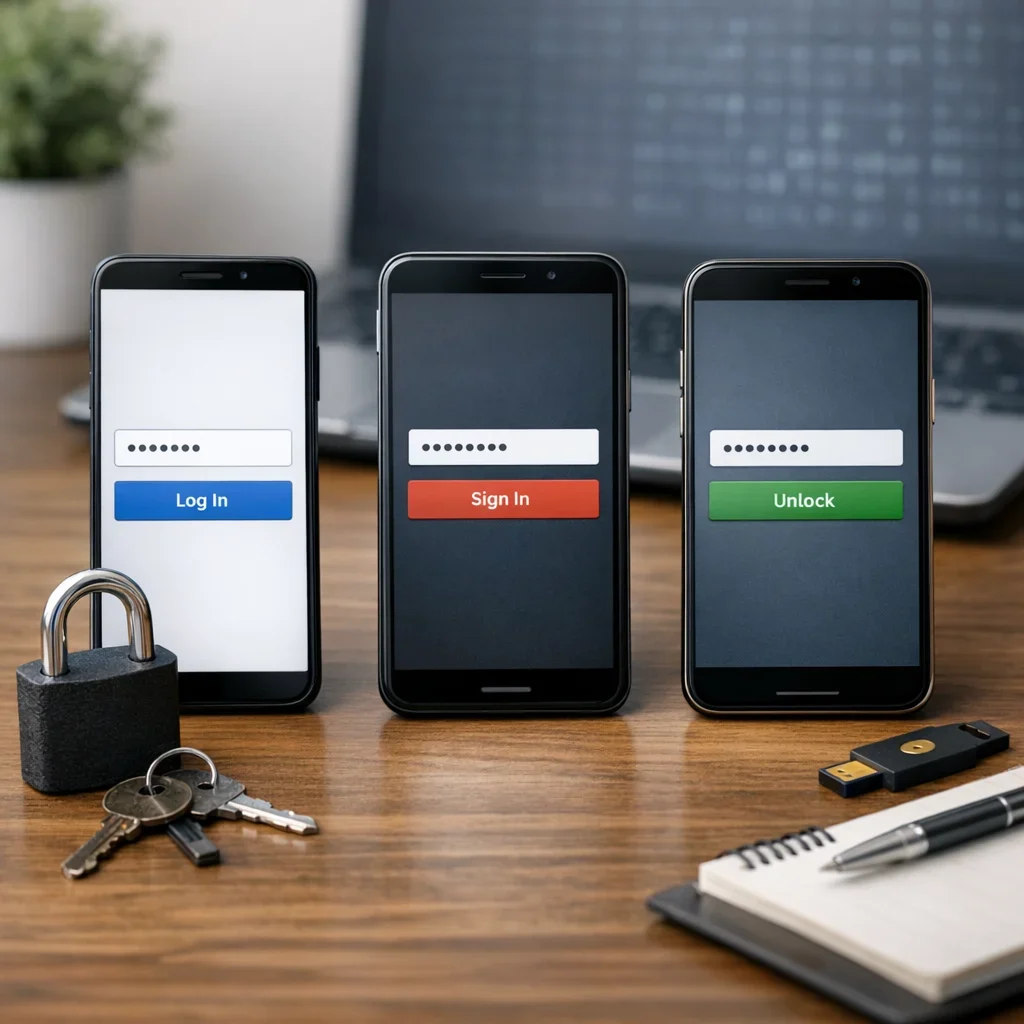 Comparativa honesta de los tres mejores gestores de contraseñas: ¿seguridad? sí, gracias (imagen ilustrativa 2, estilo Berraquero.com, sin texto)