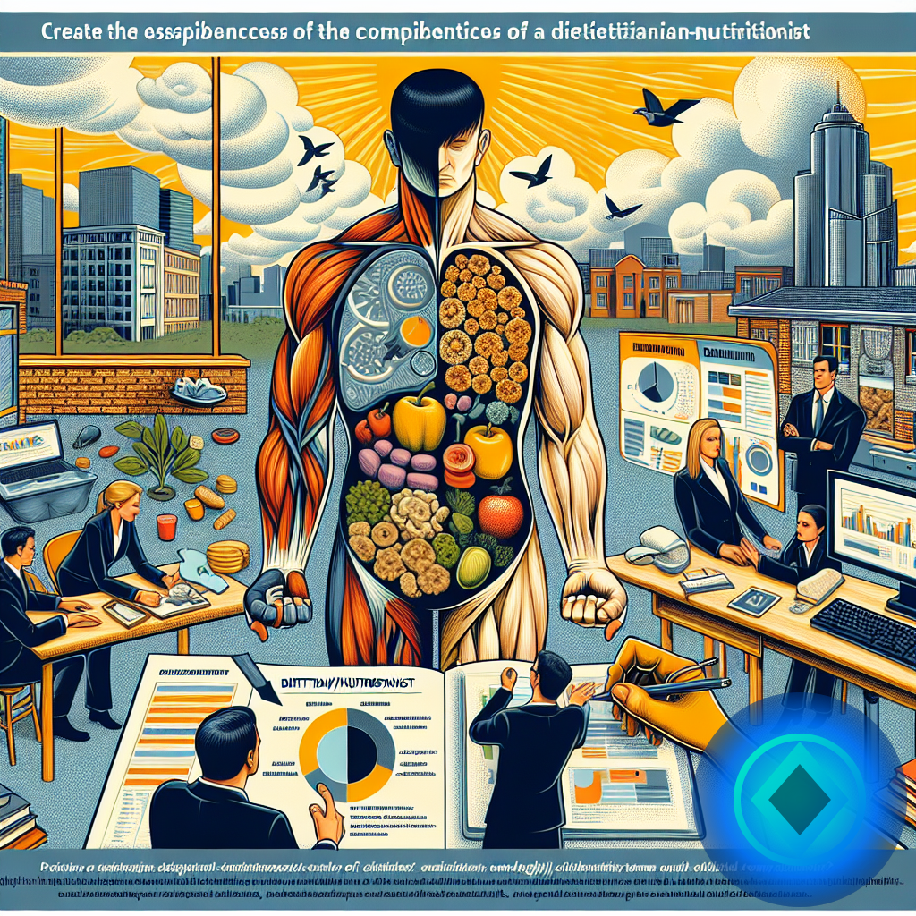 Comparativa esencial: ¿Cuáles son las competencias de un dietista-nutricionista? (imagen ilustrativa 1, estilo Berraquero.com, sin texto)