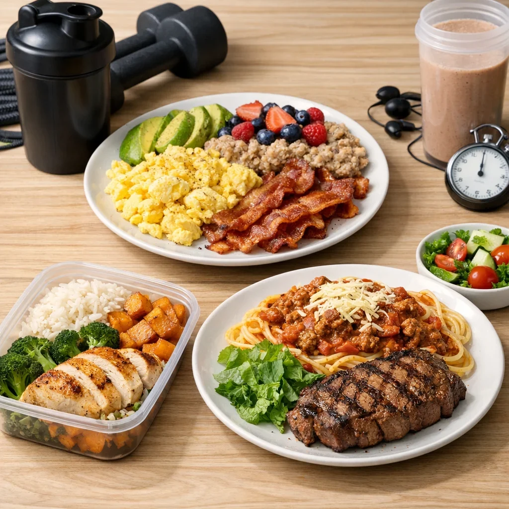 Dieta de volumen para gente sin tiempo: menú de 3 comidas