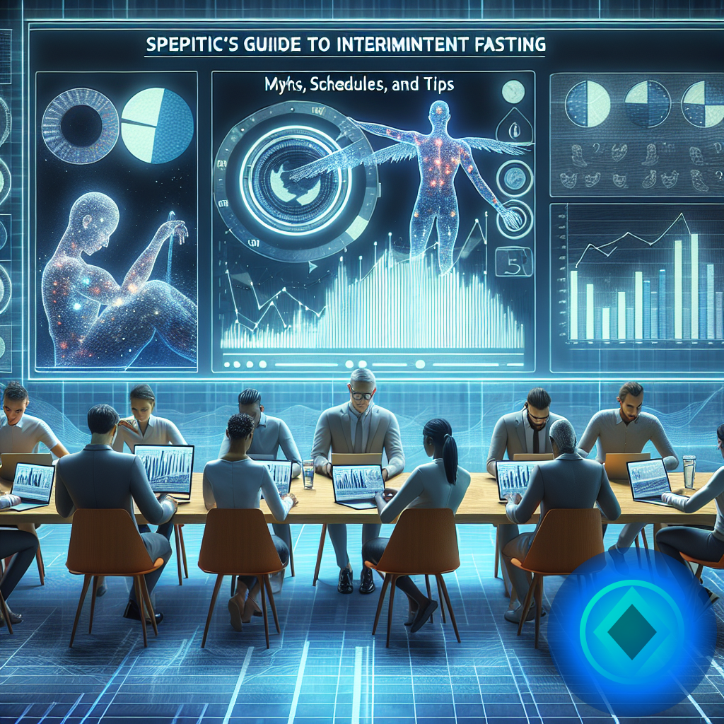 Guía del escéptico para el ayuno intermitente: mitos, horarios y consejos (imagen ilustrativa 2, estilo Berraquero.com, sin texto)