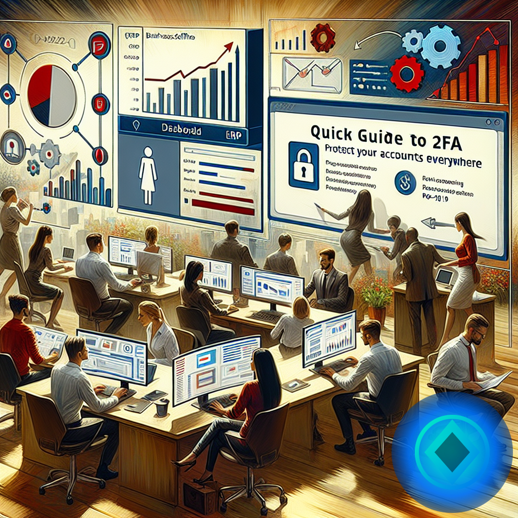 Guía Rápida de 2FA: Protege tus Cuentas en Todo Lugar (imagen ilustrativa 1, estilo Berraquero.com, sin texto)