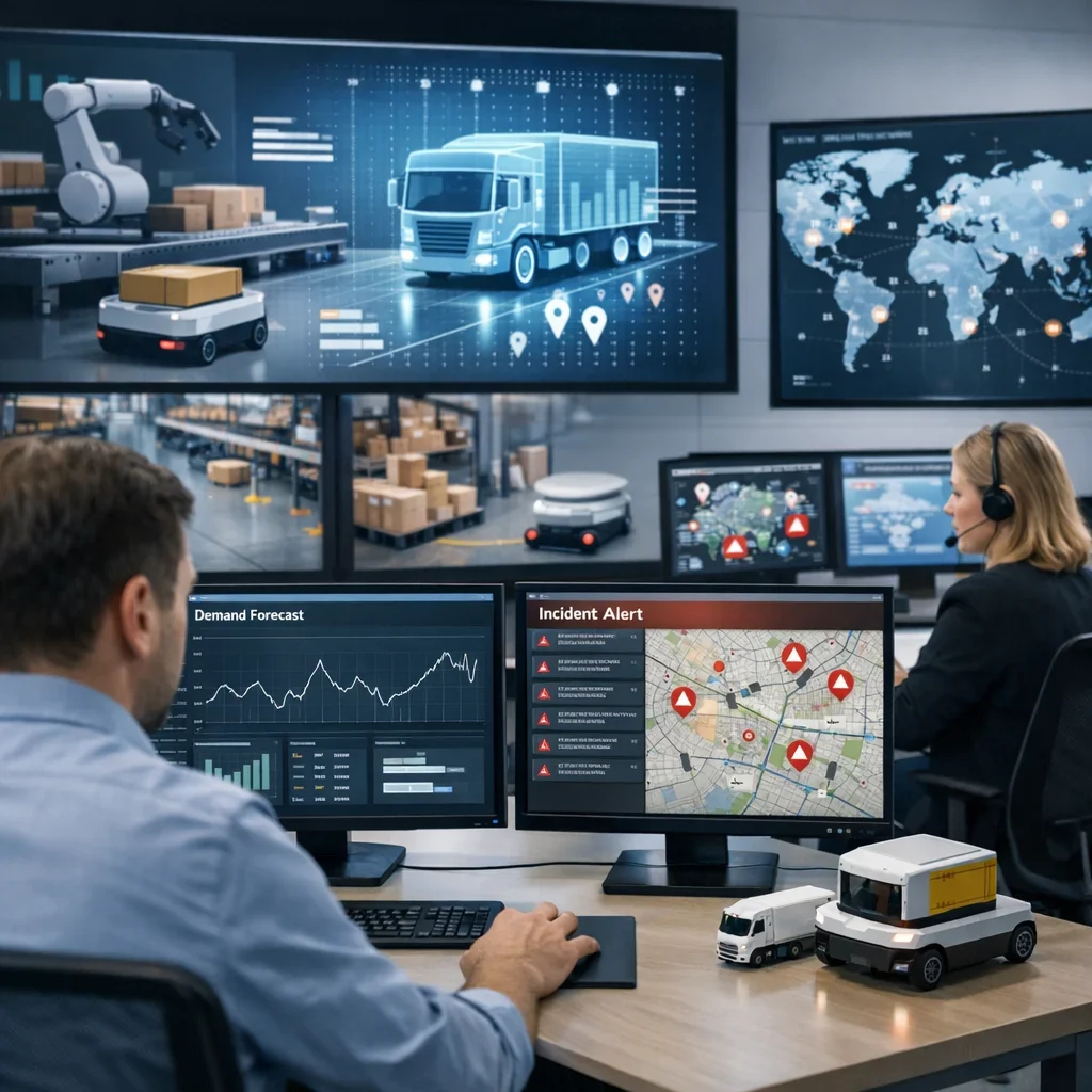 IA para logística: previsión simple y control de incidencias