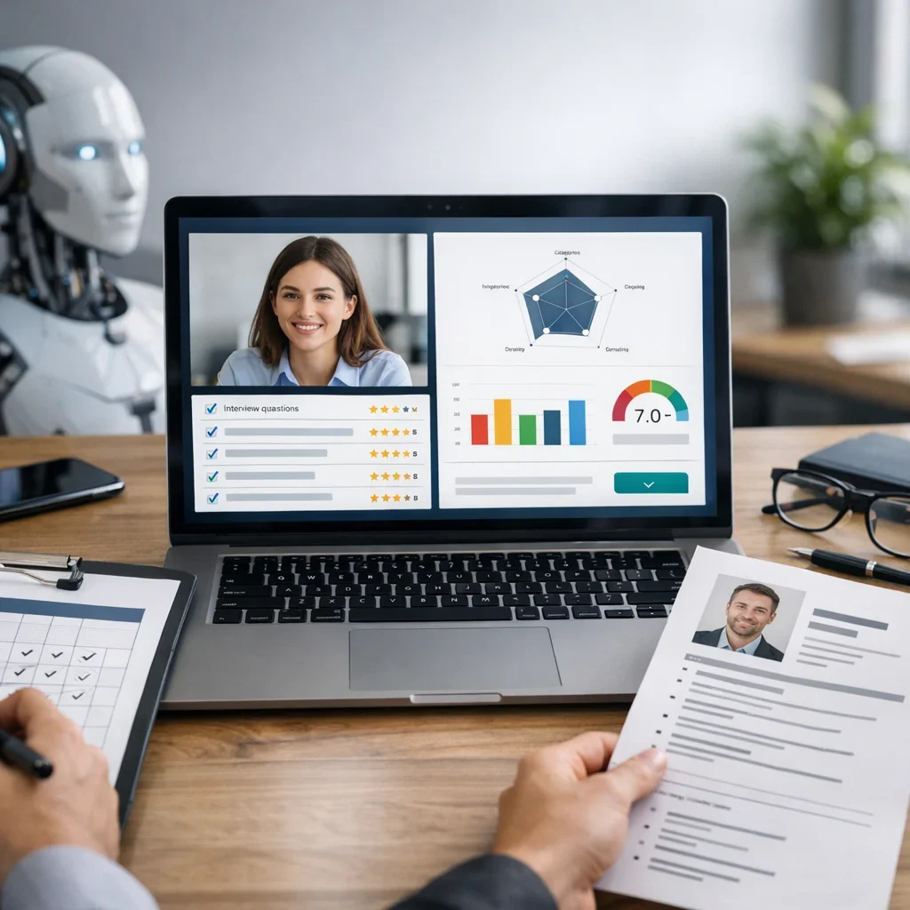 IA para selección: preguntas de entrevista y scorecards