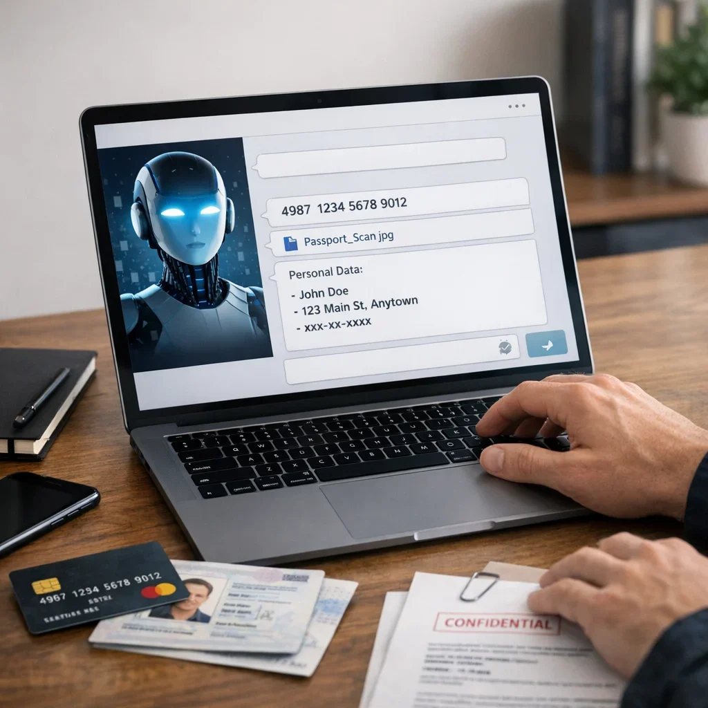 IA y privacidad: lo que NO debes pegar nunca en un chatbot