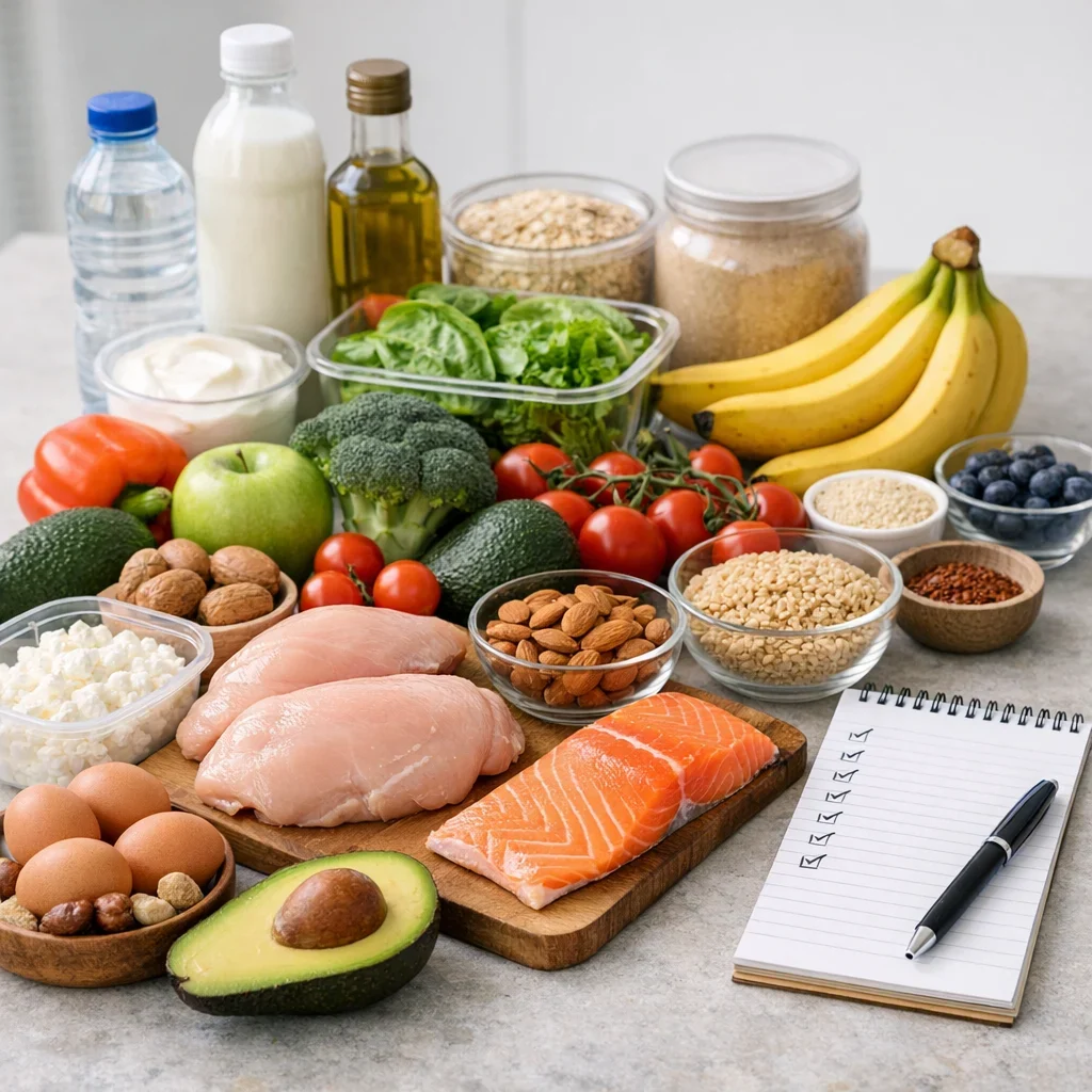 Lista de la compra fitness: lo básico para 7 días