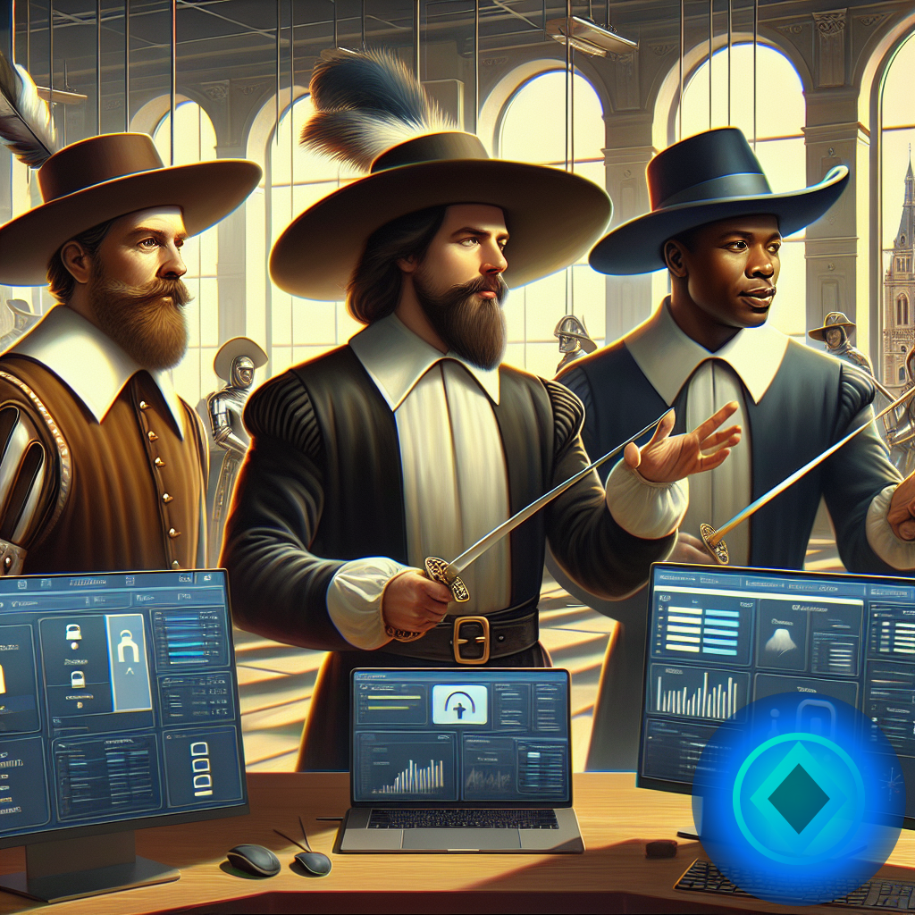 Los Tres Mosqueteros De Los Gestores De Contraseñas: Una Comparativa Con Sabor Español (imagen ilustrativa 1, estilo Berraquero.com, sin texto)