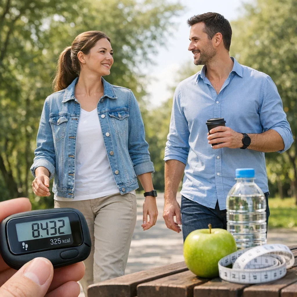 Pasos y pérdida de grasa: objetivo realista por día