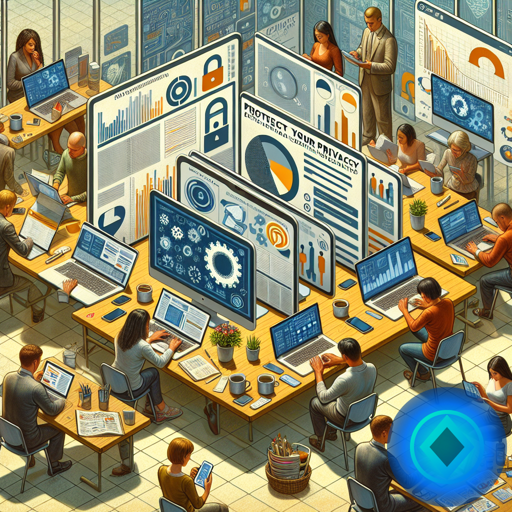 Protege tu privacidad: checklist de ciberseguridad digital para el día a día (imagen ilustrativa 2, estilo Berraquero.com, sin texto)