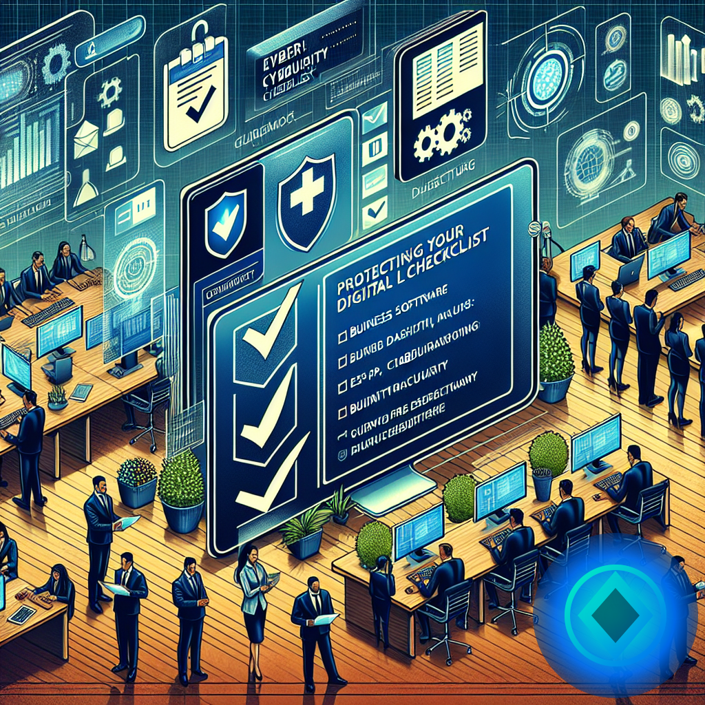 Protege Tu Vida Digital: Checklist de Ciberseguridad (imagen ilustrativa 1, estilo Berraquero.com, sin texto)