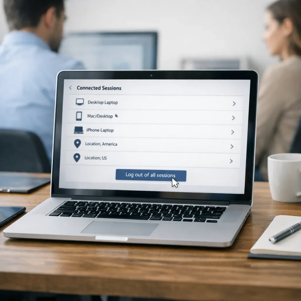 Sesiones abiertas: cómo cerrar todas en tus cuentas