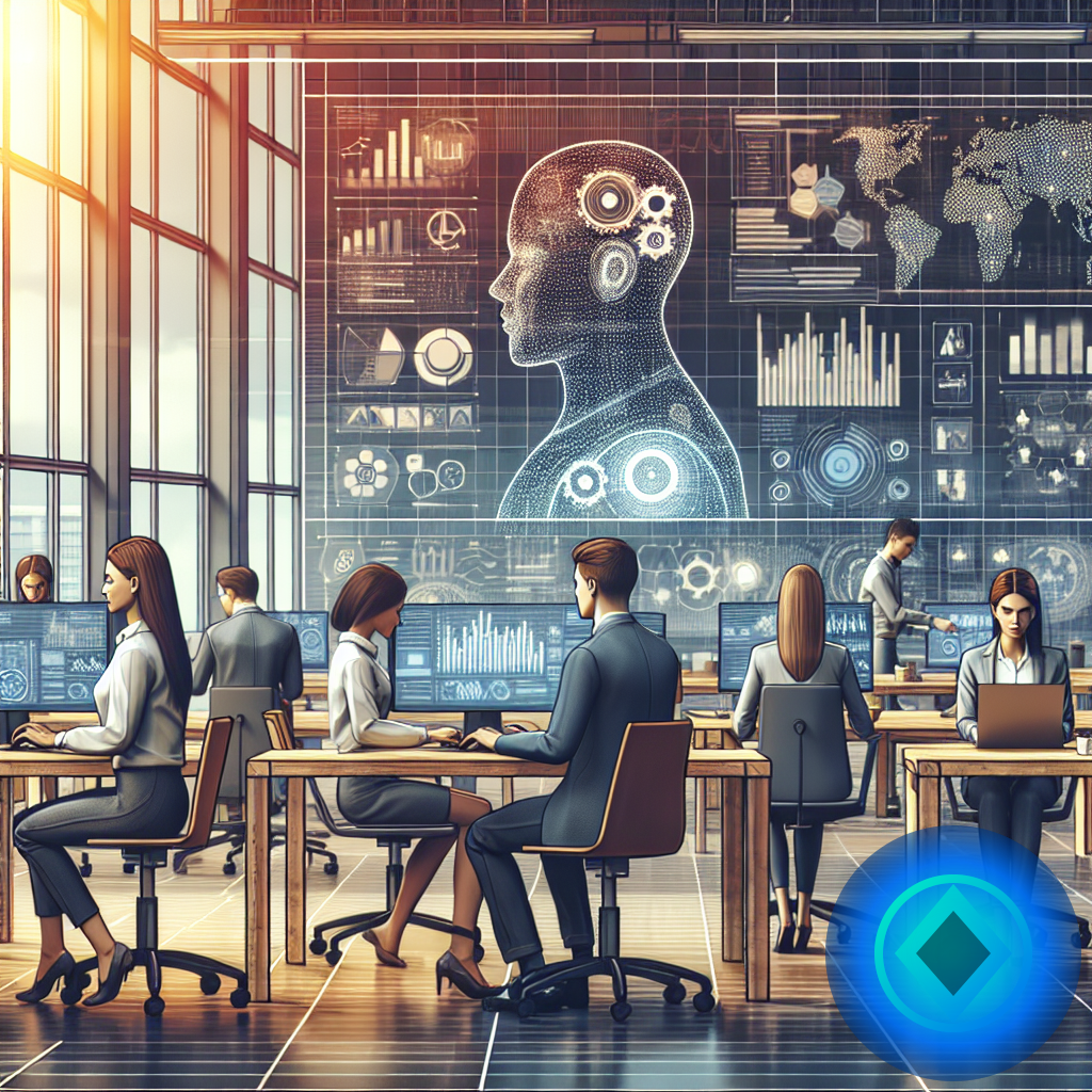 Transforma tu Empresa con IA: Productividad al Máximo (imagen ilustrativa 1, estilo Berraquero.com, sin texto)