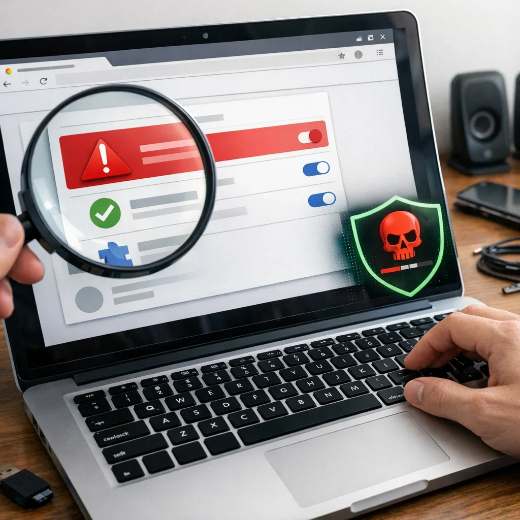 Extensions dangereuses : comment les détecter et les nettoyer