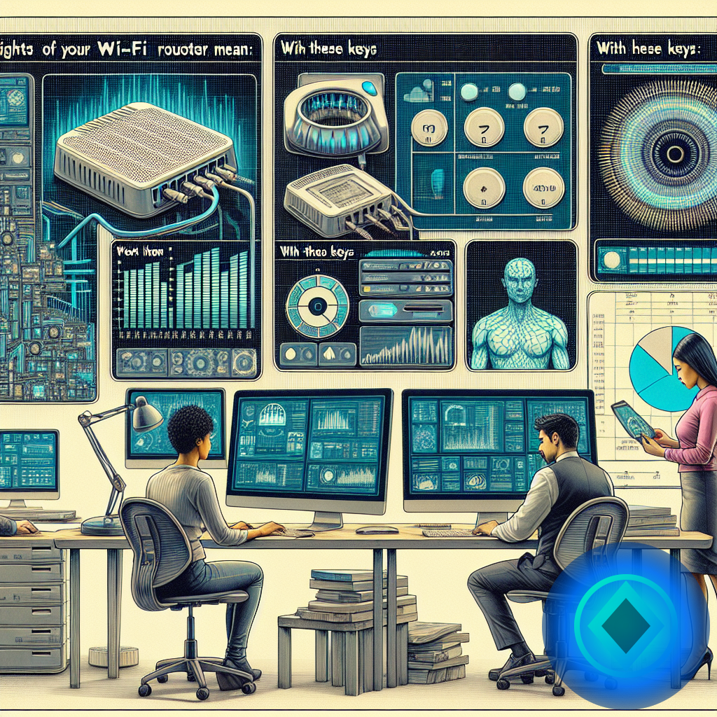 Comprendre les lumières de votre routeur Wi-Fi pour optimiser votre connexion internet (image illustrative 2, style Berraquero.com, sans texte)