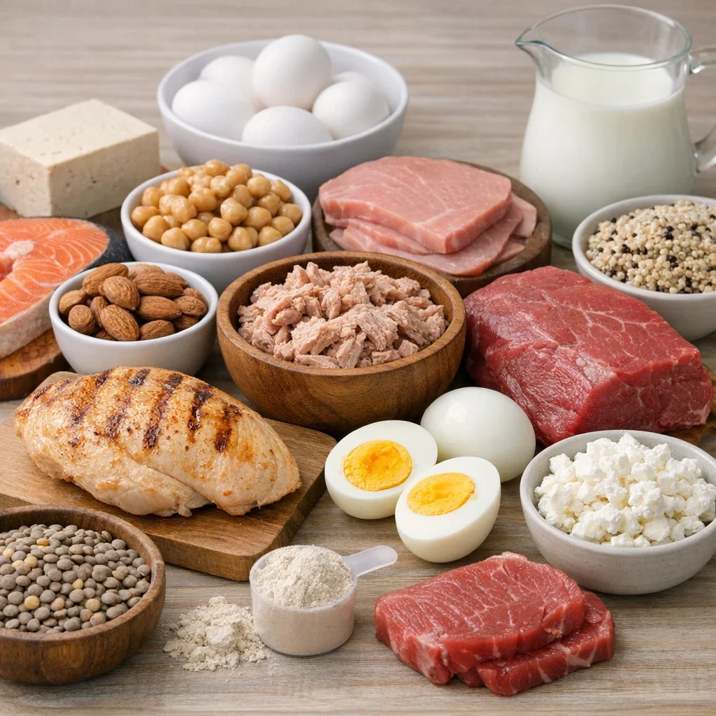 Protéines : liste d'aliments faciles (sans chichis)