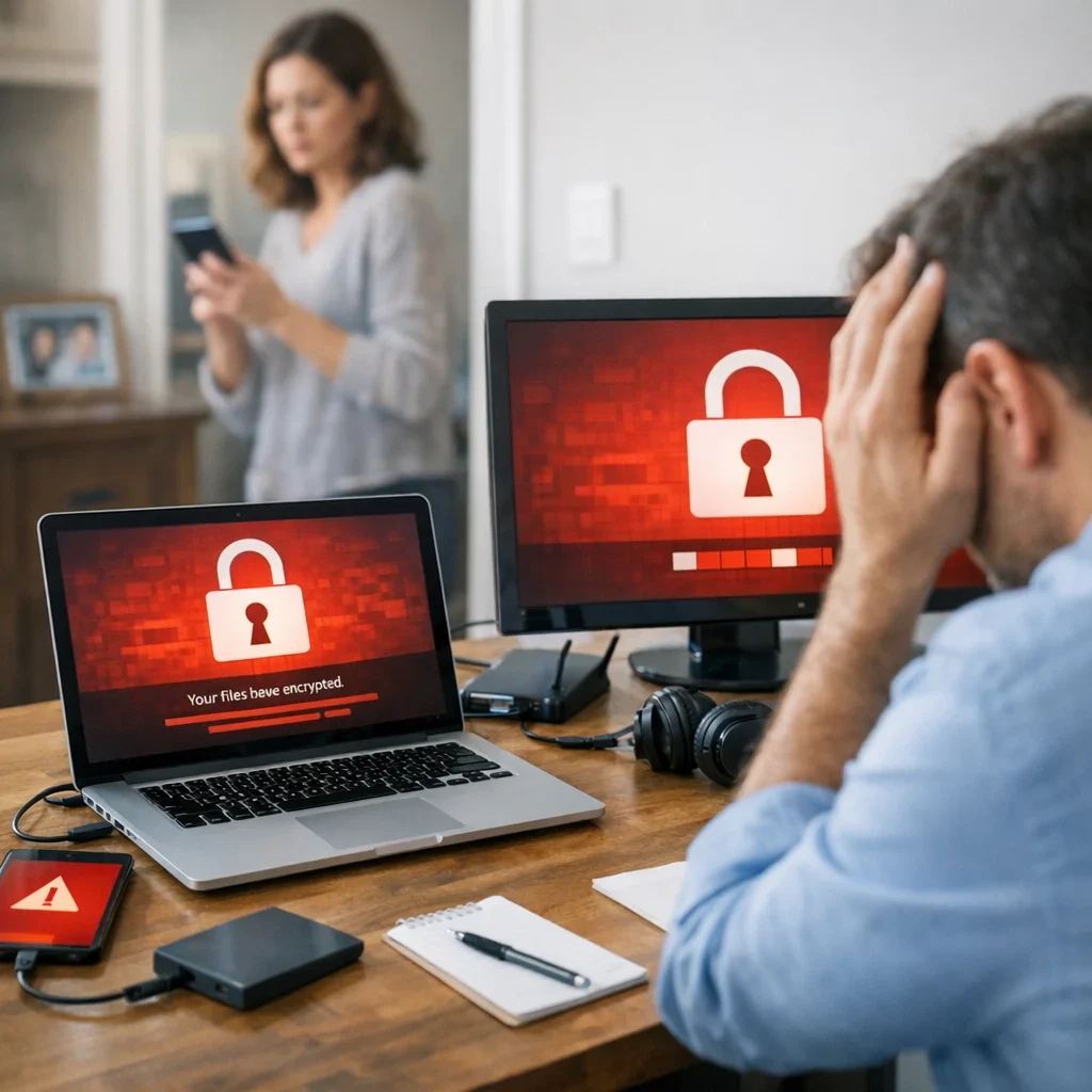 Ransomware domestique : signaux et plan de réponse réaliste