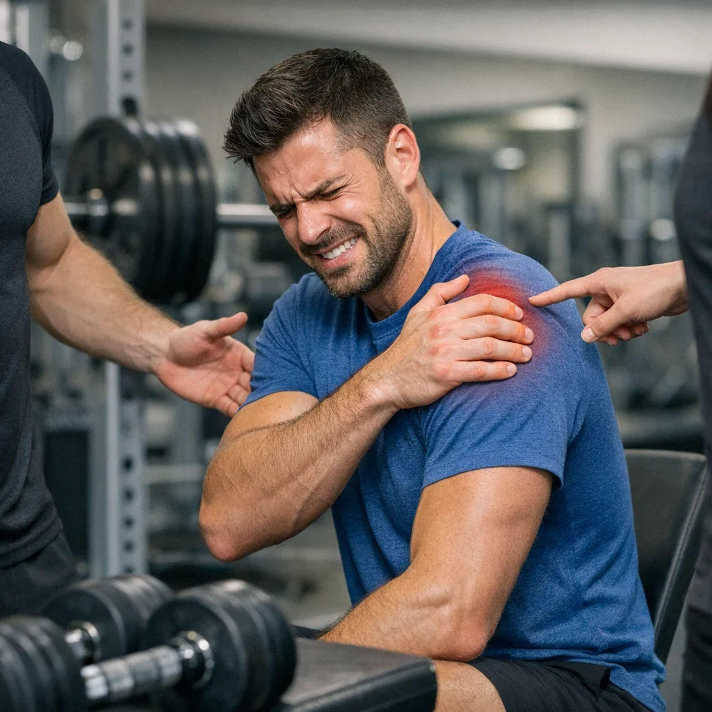 Dolore alla spalla durante l'allenamento: errori comuni e aggiustamenti