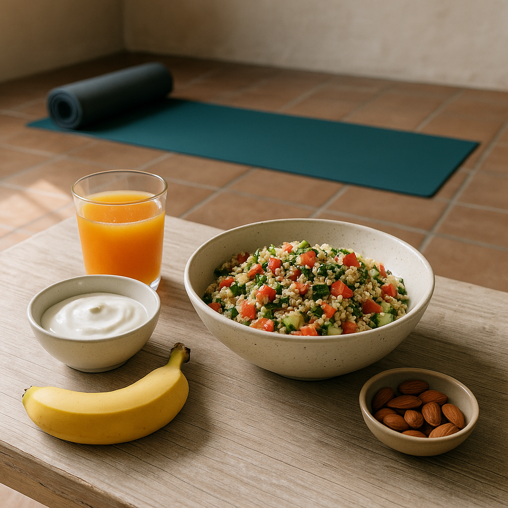 comer beber yoga